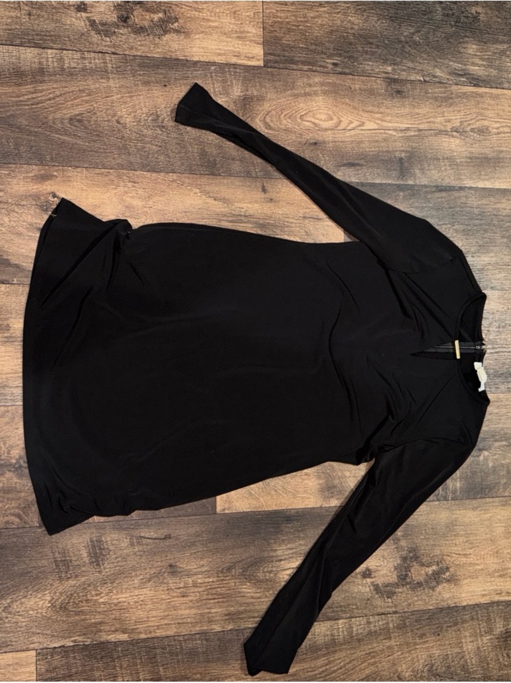 Michael Kors Black Long Sleeve Tunic Top